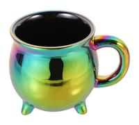 ibasenice Mug en Céramique de Chaudron Halloween Élégant 450ml pour Café ou Thé, pour Restaurant ou Café Design Délicat et Lignes Raffinées