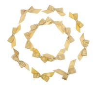 ibasenice Nœuds Autocollants Ruban Polyester Résistant la Déformation Lot de 30 en Satin Doré pour Emballage pour Célébrations et Décorations Élégantes