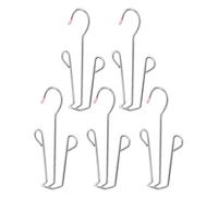 ibasenice Organisateur de Chaussures Suspendu 5pcs Double Crochet en Acier Inoxydable Argenté pour Sécher Rapidement et Protéger la Forme Couleur Aléatoire des Sandales et
