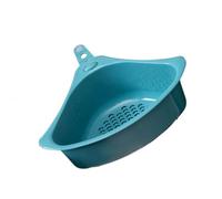 ibasenice Panier Angle pour Évier de Cuisine Plastique Épais Panier Égouttoir avec Ventouse Organisateur Pratique pour Filtrer Déchets et Optimiser Espace sous Évier