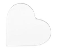 ibasenice Panneau Acrylique Transparent Forme Cœur pour Art et Artisanat, Design Élégant Adapté aux Projets DIY et Décorations