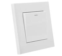 ibasenice Panneau D'interrupteur Mural Blanc 10a 220v Simple Installation en PC et Bronze Phosphore Élégant pour Commande Double Intérieure