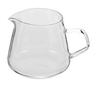 ibasenice Pichet à Café en Verre 650ml Réutilisable avec Anse Design Simple et Élégant, Facile à Ranger pour Service de Café ou Thé la Maison