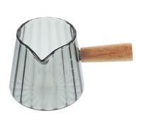 ibasenice Pichet Doseur à Lait en Bois pour Espresso, Mini Tasse à Mesurer, Petit Récipient Pratique pour Café, Compatible la Cuisine et Barista