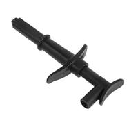 ibasenice Pince Crocodile Isolée Noire pour Multimètre avec Prise Banane 4mm, Ouverture 16mm, Capacité 10a, Acier Inoxydable, pour Tests Électriques et Maintenance Interne