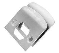 ibasenice Plaque de Renfort de Porte pour Porte Battante Intérieure et Extérieure et Résistance à Déformation 2pcs en Acier Inoxydable Argenté Sécurité Renforcée