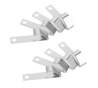 ibasenice Plaques de Contact à Ressort Compatibilité et Installation Facile en Acier Argenté Lot de 10 pour Batteries AA pour Télécommandes et Appareils Alimentés par Batterie