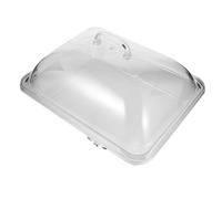 ibasenice Plateau de Service de Buffet avec Couvercle, Plateau de Service Réfrigéré Rectangulaire en Pc, Présentoir à Fruits et Plats Froids, pour Fêtes et Mariages