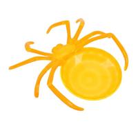 ibasenice Plateau de Service Réutilisable sans Bavures ni Blessures pour Halloween en Abs Forme Araignée Orange Plateau Décoratif pour Fruits Secs et Desserts en Fête