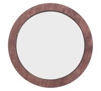 ibasenice Plateau Miroir Rond Rustique - Plateau décoratif en Bois de 28 cm avec Miroir, idéal comme Table Basse, Centre de Table, Porte-Bougies ou présentoir à parfums.