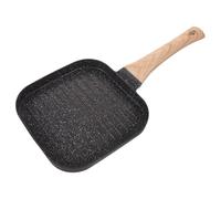 ibasenice Poêle à Griller Poignée Résistante Chaleur Antiadhésive Carrée en Alliage D'aluminium et Répartition Uniforme Chaleur pour Cuisson Maison