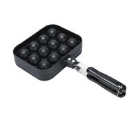 ibasenice Poêle à Takoyaki Double Face 12 Trous en Alliage D'aluminium Léger et Sûr pour Cuisson Antiadhésive Œufs et Poulpe à Domicile