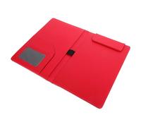 ibasenice Porte-documents Protège et Maintient Solidement Papiers Presse-papiers Rouge en Pu Portable Menu Magnétique pour Restaurant ou Bureau