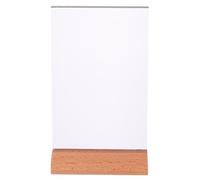 ibasenice Porte-menu Acrylique Transparent pour Mariage Restaurant Magasin Présentoir de Table Incliné pour Cartes Photos Publicité Format Vertical Facile à Nettoyer
