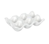 ibasenice Porte-œufs en Céramique Multifonctionnel pour Réfrigérateur, Design Peu Encombrant et Gain de Place, Cuisine et Rangement D'œufs