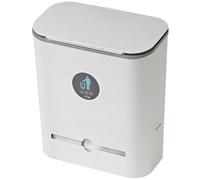 ibasenice Poubelle Murale Coulissante avec Couvercle Étanche pour Cuisine Rangement Mural Gain de Place Bac à Ordures Compact pour Placard et Toilette Design Silencieux et Pratique