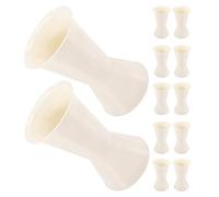 ibasenice Présentoir à Bouquets Rond en Plastique Blanc 12pcs Grand Support Solide pour Fleurs Artificielles, pour Décoration de Tables D'événements et Salons