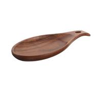 ibasenice Repose-cuillère en bois pour plan de travail - Organisateur d'ustensiles de cuisine en forme de poisson - Porte-cuillère de style vintage pour plaque de cuisson