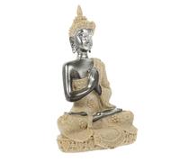 ibasenice Statue de Bouddha Assis en Résine Dorée pour Aquarium Décoratif | Finition Soignée, Toucher Agréable, Cachette pour Poissons, Robuste