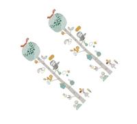 ibasenice Sticker Mural Hauteur Courbe De Croissance Animaux Forêt Colorée, Pour Garçon Et Filles, Autocollant 30x60 Cm, Matériau Pvc, Décoration Chambre Garçon Et Filles, Kit 2 Pièces