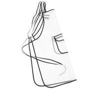 ibasenice Tablier et Coupe Sécurisée Imperméable en Tpu Semi-transparent, Ajustable Léger et Résistant aux Éclaboussures Unisexe pour Industrie Restauration