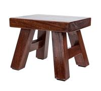 ibasenice Tabouret Bois Massif Pratique pour Garçon Fille Marchepied Stable pour Maison et Jardin Petit Tabouret Assis pour Bureau et Maternelle Design Épais pour Changer Chaussures