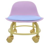 ibasenice Tabouret Roulant avec Dossier, Tabouret Roulant | Roulettes universelles fluides, roulettes respectueuses des sols, dossier ergonomique, siège multifonctionnel pour la maison