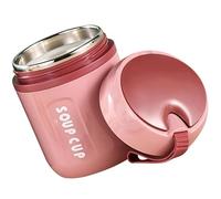 ibasenice Tasse à Soupe Isotherme Double Paroi en Acier Inoxydable 480ml Étanche et Stable, Petit-déjeuner Banquets de Pendaison de Crémaillère