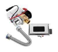 ibasenice Vanne de Chasse D'eau Automatique pour Urinoir Capteur Intelligent, Matériau Abs et Cuivre, Réglage Avancé du Volume de Chasse, pour Centres Commerciaux