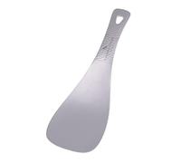 iBasingo Cuiller à riz ultralégère en titane, 72 g, ustensile de service pour camping et cuisine avec poignée texturée de 3 mm d'épaisseur, pelle de cuisine antirouille de 19,6 cm pour une utilisation