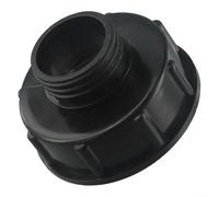 IBC Adaptateur S100xS60 Réducteur 100 mm vers 60 mm pour conteneurs IBC et réservoirs d'eau, DN100 vers DN60/DN61 Raccord fileté en plastique robuste Noir