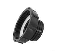 IBC Adaptateur S80x8 vers S60x6 Réducteur pour Conteneur IBC 1000L Réservoir d'eau de Pluie Plastique Adaptateur Filetage DN50 Connecteur Noir