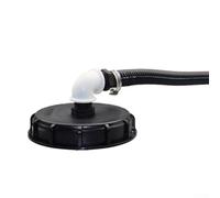 Ibc Kit de tuyau pour machine de remplissage automatique DN150 avec tube en spirale et bouchon à vis connecteur d'angle Kit d'installation complet pour réservoir d'eau de jardin, cour, équipement de
