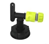 IBC Raccord de réservoir 1000 L adaptateur avec raccord de tuyau d'arrosage, raccord de tambour en plastique sans filetage, stockage d'eau
