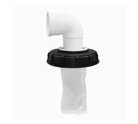 IBC Ton Seau Couvercle de filtre en plastique avec sac filtrant et drainage pour stockage d'eau de pluie plus propre compatible avec DN150 DN225 (DN150-90°)