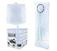 IBC Tote Cove, Sac de Rangement d'eau IBC de 1000 litres, Accessoire de Protection pour Baril de Pluie (avec Sortie d'eau inférieure)