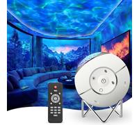 ibell Projecteur Ciel Etoile, Projecteur Galaxie de Vagues Océaniques, Ciel Etoile Plafond Projecteur Lampe Veilleuse Enfant Bébé avec Rotation de 360° pour Enfant Adulte Cadeaux Décoration Chambre