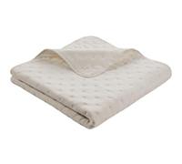 Ibena Arles Couvre-lit matelassé pour lit double 220 x 250 cm Beige | Couverture fine unie pour lit et canapé, indéformable et facile d'entretien, accessoire décoratif pour la maison