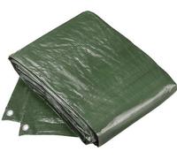 Ibenzoa® Bâche de protection, 2 x 3 m, PE 100 g/m² – imperméable et stabilisée contre les UV, 22 œillets en aluminium, bâche de protection robuste pour meubles de jardin, barbecue et remorques