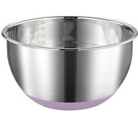Ibenzoa® : Bol à mélanger en acier inoxydable de 24 cm avec base en silicone antidérapante – bol polyvalent pour mélanger et servir, idéal pour la cuisine et la salle à manger