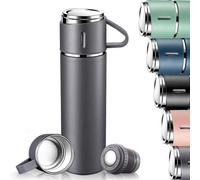 Ibenzoa® – Bouteille isotherme sous vide, 500 ml – Acier inoxydable 304, bouchon à vis étanche, intérieur sans verre, idéale pour les enfants et pour une utilisation quotidienne