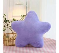 Ibenzoa® Coussin étoile en peluche, 40 cm – Coussin décoratif doux avec rembourrage en PP, couleur violet, idéal pour le salon et la chambre