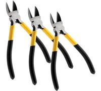 Ibenzoa® : Ensemble de 3 mini-cisailles pour fil, comprenant une pince avec ressort de rappel, 160 mm, ouverture des mâchoires de 55 mm, lames trempées – idéal pour les travaux de précision en bijoute
