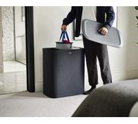 Ibenzoa® : grand panier à linge avec couvercle et 3 sacs amovibles pour faciliter le tri