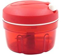 Ibenzoa® : Hachoir de cuisine manuel compact – 3 lames, 11x10x10 cm, idéal pour les herbes, les fruits et les légumes