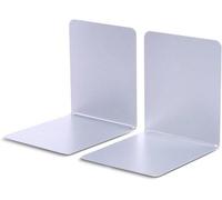 Ibenzoa® : Lot de 2 serre-livres – Supports robustes et réglables en hauteur, en acier galvanisé, base rectangulaire de 15 x 10 x 8 cm, pour bureau et bibliothèque