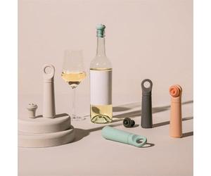 Ibenzoa® : Lot de 4 bouchons réutilisables pour bouteilles de vin, avec une fermeture hermétique – compatible avec toutes les pompes à vin, fabriqués en caoutchouc de qualité alimentaire, lavables au 