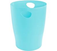 Ibenzoa® Poubelle 15 L – poubelle moderne de couleur vert pastel, avec poignées de transport, dimensions 26,3 x 26,3 x 33,5 cm, idéale pour le bureau et la maison, fabriquée en Autriche