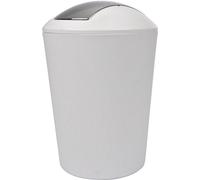 Ibenzoa® : Poubelle écologique et robuste de 5,6 litres – Blanche, compacte et peu encombrante, facile à nettoyer, idéale pour le salon, le bureau et le garage