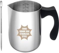 Ibenzoa® Professionnelle : Carafe à mousse de lait de 600 ml – Acier inoxydable 304, manche résistant à la chaleur, bec verseur anti-goutte, inclut un stylo pour latte art